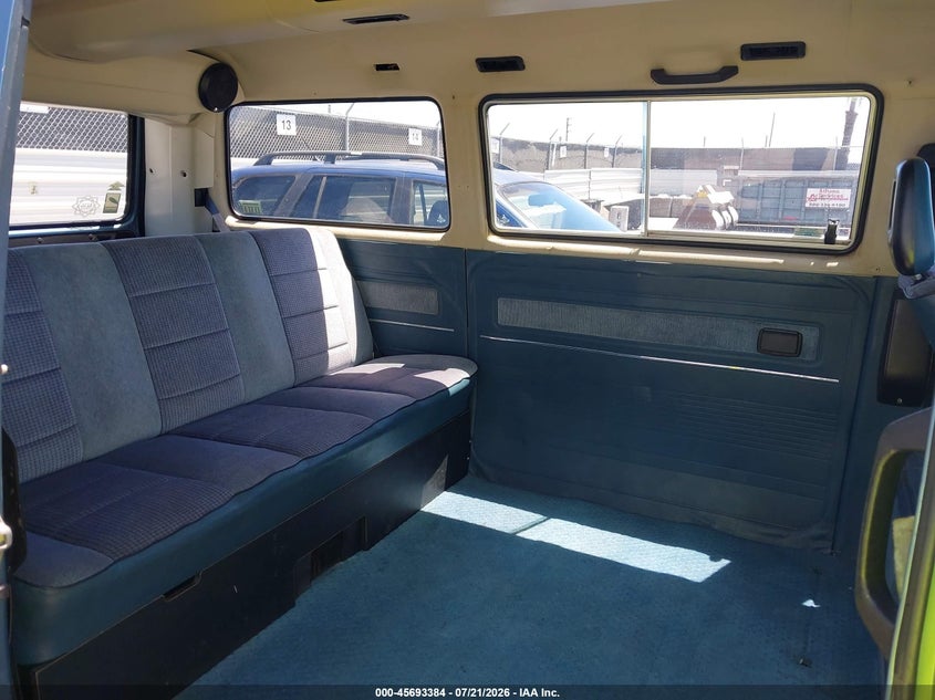 VOLKSWAGEN VANAGON 1987 VIN WV2YB0250HG056398