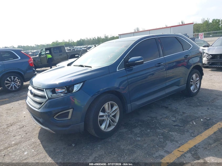 Vin: 2fmpk3j85gbb02851, lot: 46192064, ford edge sel 20162