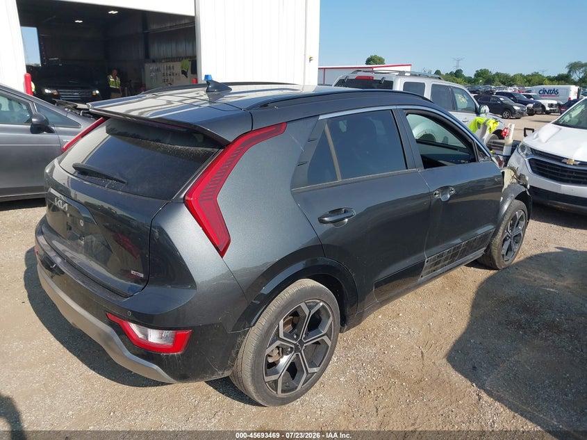 Vin: kndcr3le0p5038059, lot: 46192097, kia niro ex touring 20234