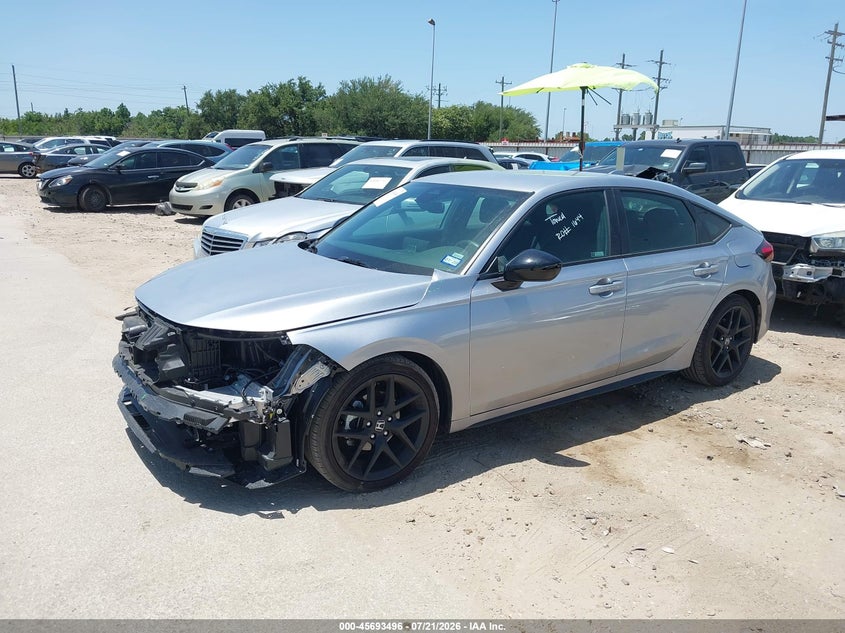 2026 Honda Civic, Front End, IAAI, VIN 19XFL2H89TE014398 — photo 2