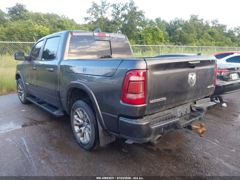 Vin: 1c6srfjt2ln188481, lot: 46192159, ram 1500 laramie  4x4 5'7 box 20203