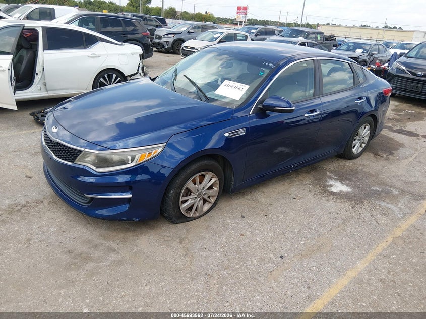 Vin: 5xxgt4l39jg211894, lot: 46192190, kia optima lx 20182