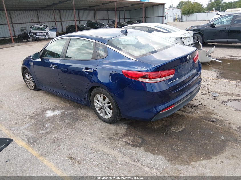 Vin: 5xxgt4l39jg211894, lot: 46192190, kia optima lx 20183