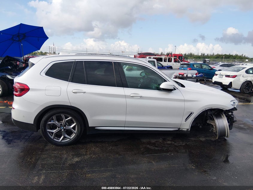 2021 BMW X3 Sdrive30I VIN: 5UXTY3C08M9D79951 Lot: 45693564