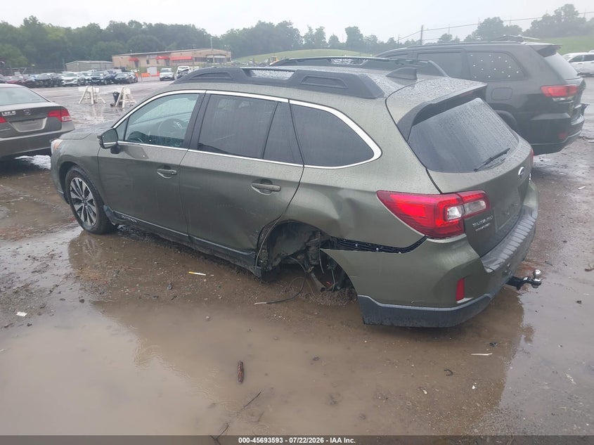 Vin: 4s4bsenc9h3390881, lot: 46192221, subaru outback 3.6r limited 20173