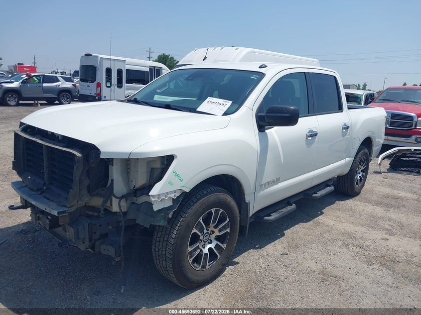 Vin: 1n6aa1ed1mn509393, lot: 46192320, nissan titan sv 4x4 20212