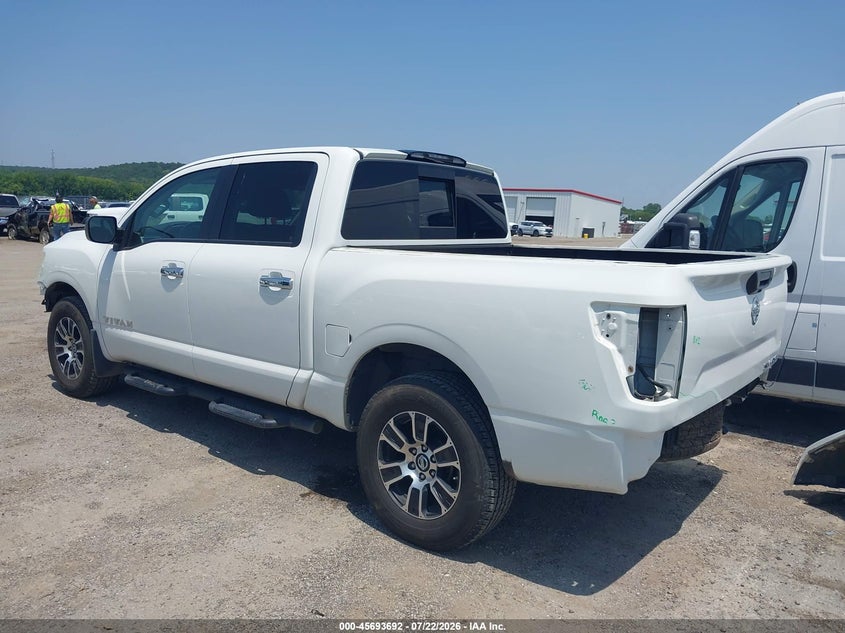 Vin: 1n6aa1ed1mn509393, lot: 46192320, nissan titan sv 4x4 20213