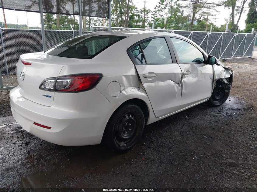 Vin: jm1bl1up5d1800614, lot: 46192391, mazda mazda3 i sport 20134