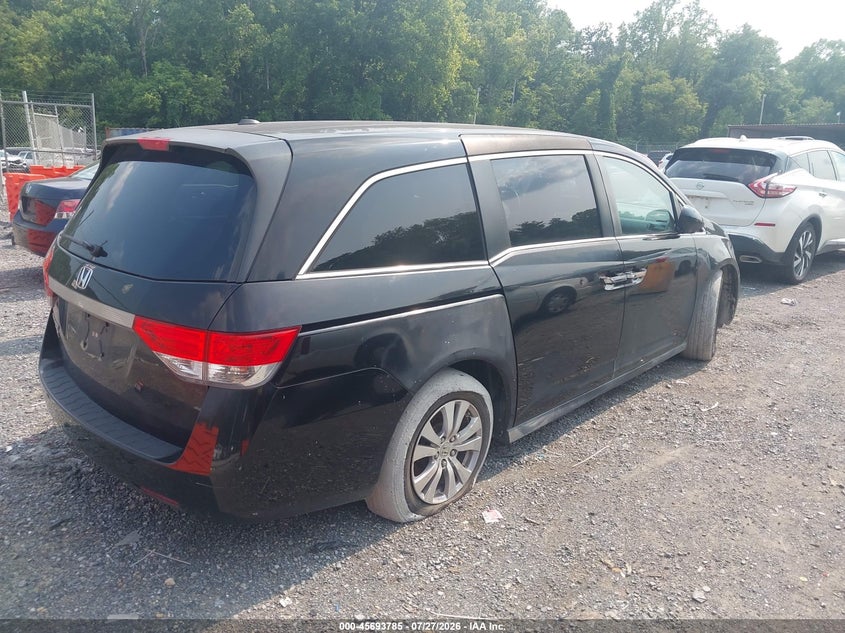 Vin: 5fnrl5h62eb055384, lot: 46192414, honda odyssey ex-l 20144