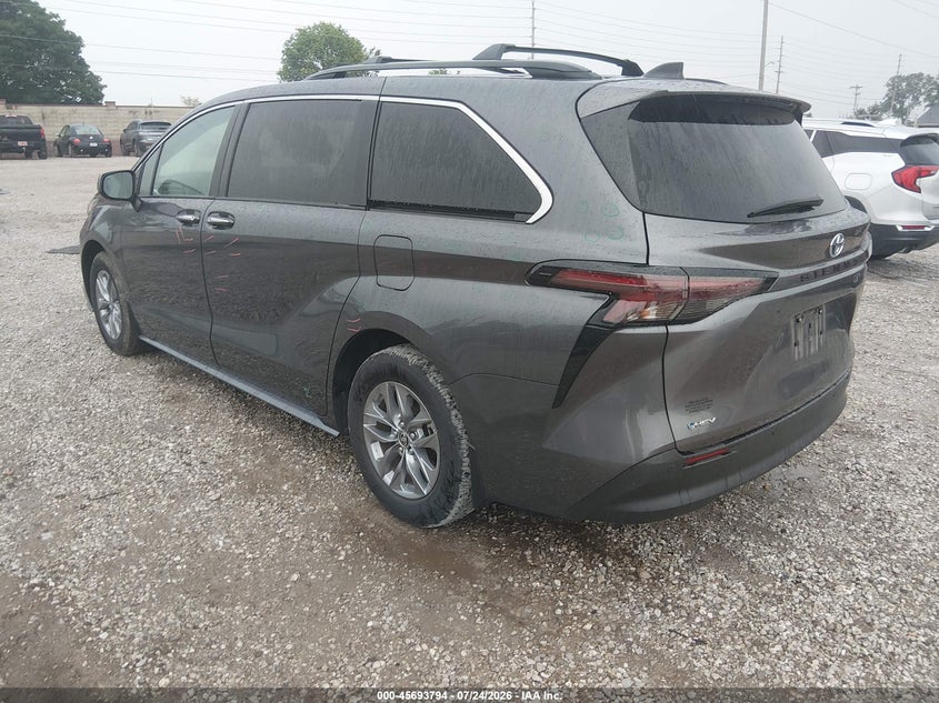 Vin: 5tdjrkec2ss248100, lot: 46192422, toyota sienna xle 20253