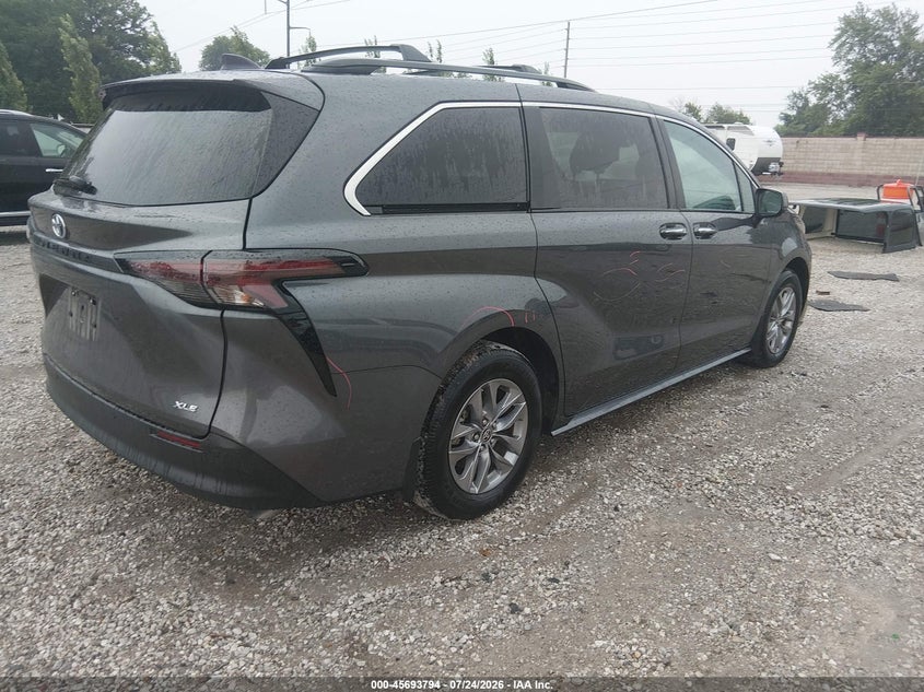 Vin: 5tdjrkec2ss248100, lot: 46192422, toyota sienna xle 20254