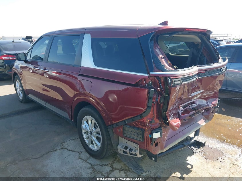 Vin: kndnb4h3xp6237706, lot: 46192427, kia carnival mpv lx seat package 20233