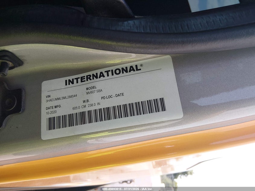 2021 INTERNATIONAL MV auction photo 8