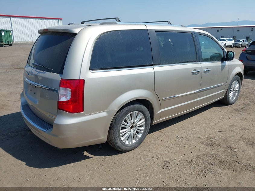 Vin: 2c4rc1gg8dr809622, lot: 46192484, chrysler town & country limited 20134