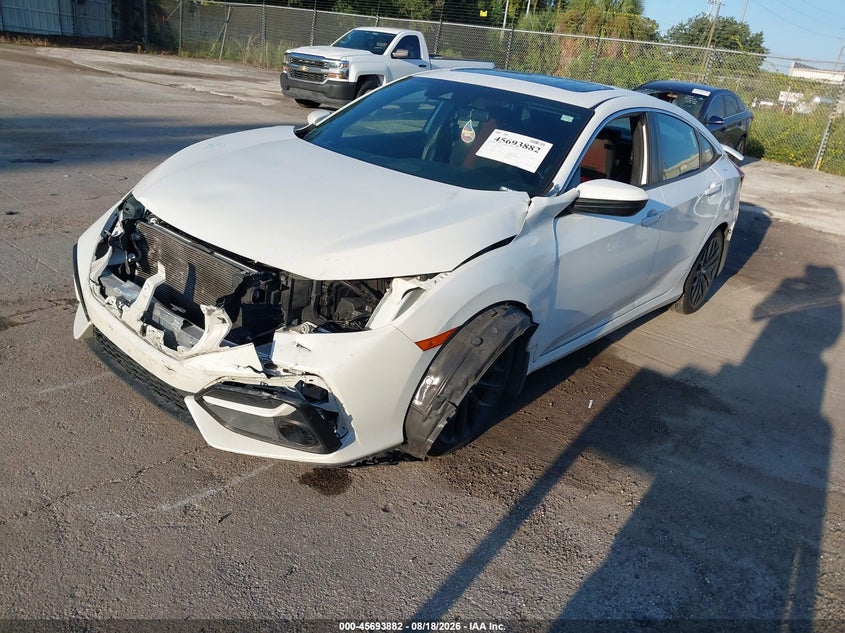 Vin: 2hgfc1e55lh702909, lot: 46192510, honda civic si sedan 20202