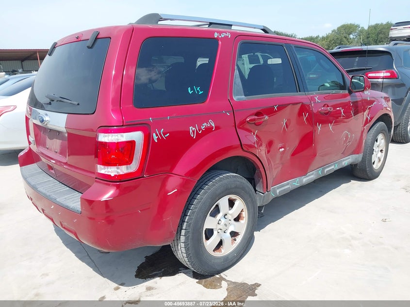 Vin: 1fmcu0e78cka62192, lot: 46192515, ford escape limited 20124