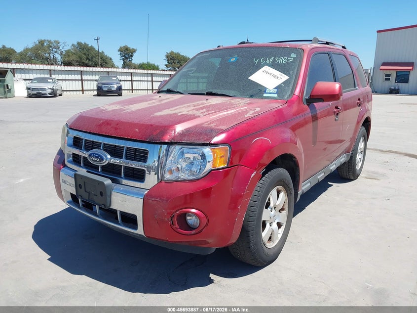 Vin: 1fmcu0e78cka62192, lot: 46192515, ford escape limited 20122