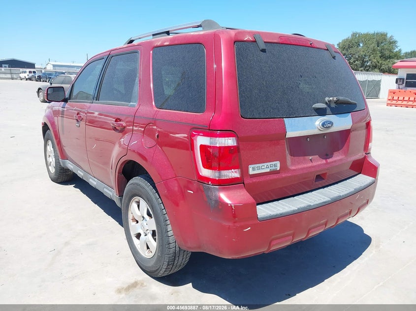 Vin: 1fmcu0e78cka62192, lot: 46192515, ford escape limited 20123