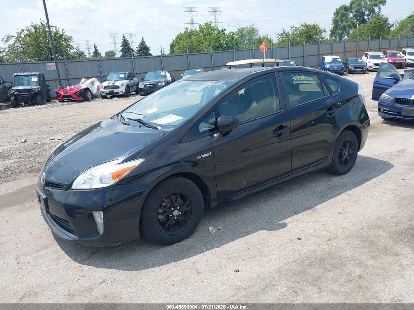 2014 TOYOTA PRIUS auction photo 2