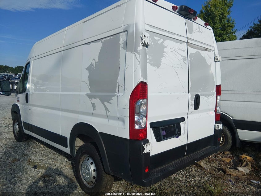 Vin: 3c6lrvbg4ne124806, lot: 46192539, ram promaster 1500 high roof 136 wb 20223
