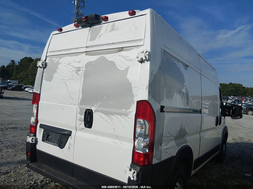 Vin: 3c6lrvbg4ne124806, lot: 46192539, ram promaster 1500 high roof 136 wb 20224