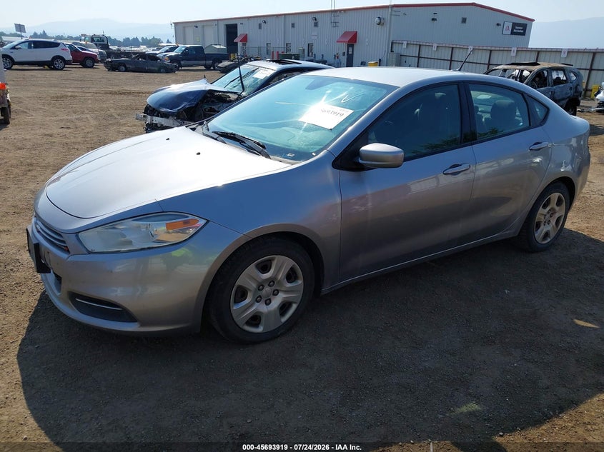Vin: 1c3cdfaa1gd504513, lot: 46192547, dodge dart se 20162