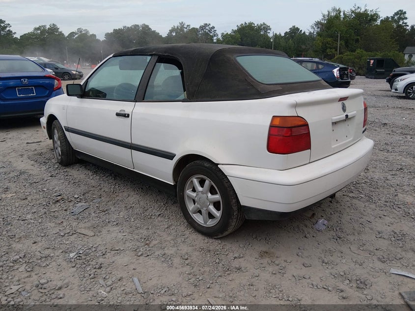 1995 VOLKSWAGEN CABRIO CABRIO 2.0L I4 FI F