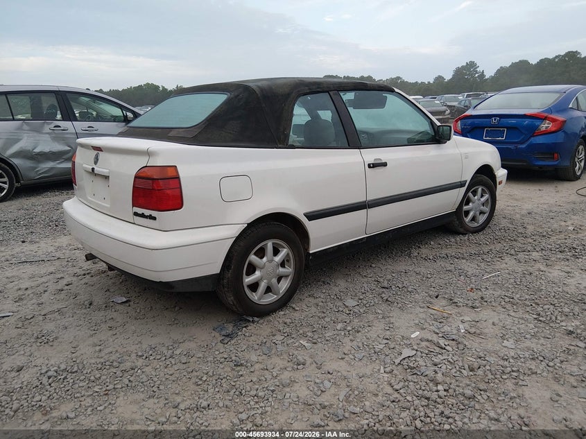 1995 VOLKSWAGEN CABRIO CABRIO 2.0L I4 FI F