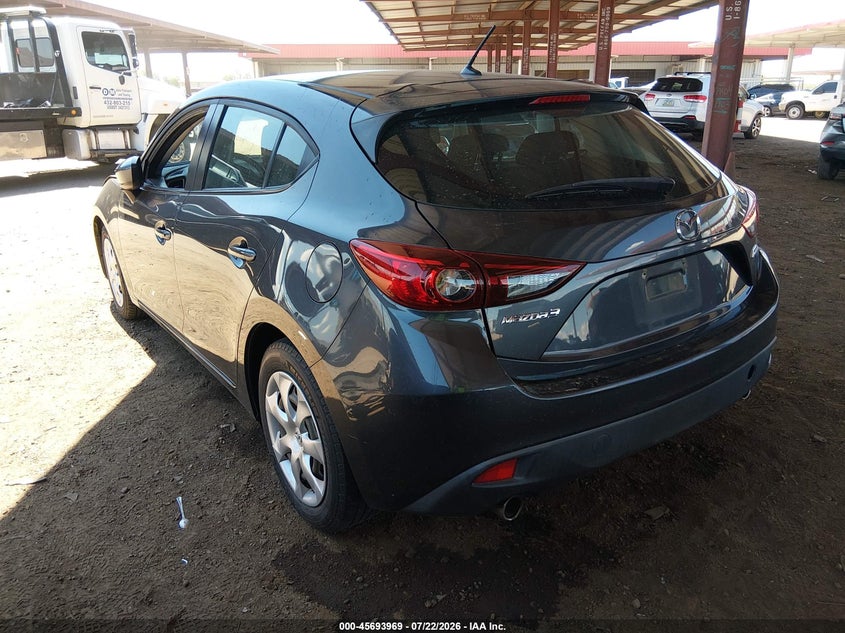 Vin: 3mzbm1k72fm224550, lot: 46192597, mazda mazda3 i sport 20153