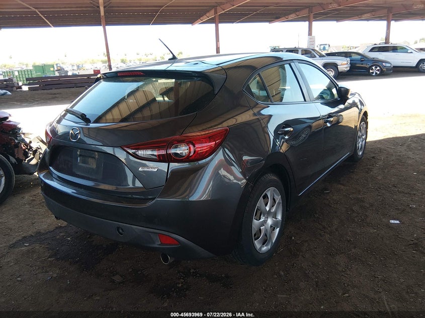 Vin: 3mzbm1k72fm224550, lot: 46192597, mazda mazda3 i sport 20154