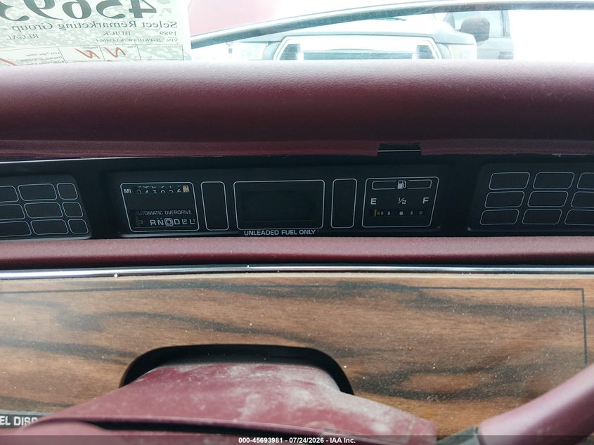 BUICK REGAL 1989 VIN 2G4WD14W7K1434664