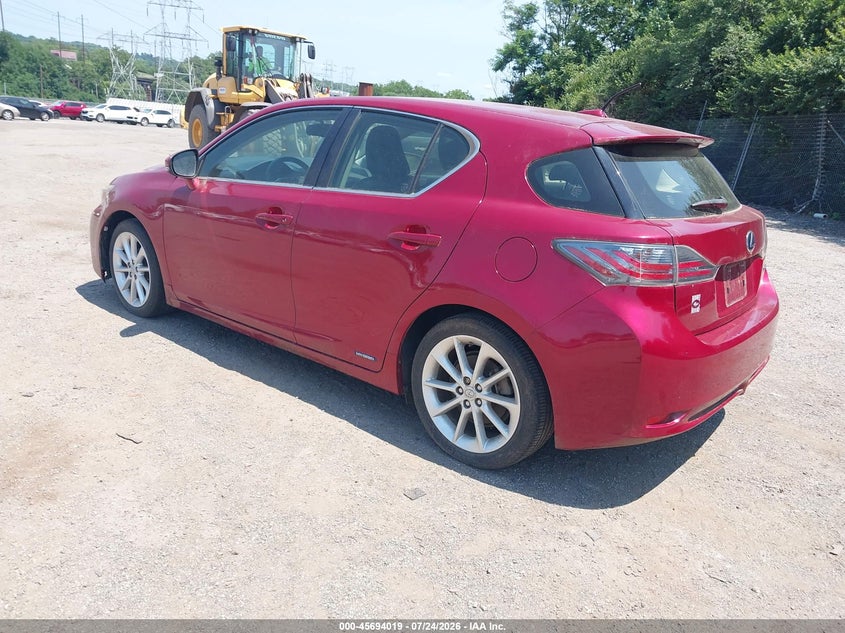 Vin: jthkd5bh0c2120871, lot: 46192647, lexus ct 200h premium 20123