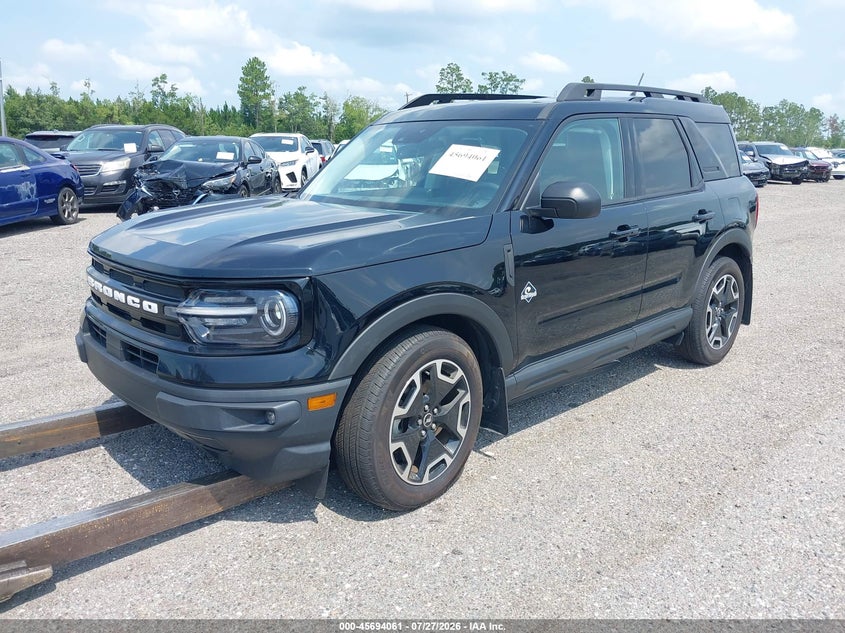 Vin: 3fmcr9c69prd27770, lot: 46192689, ford bronco sport outer banks 20232