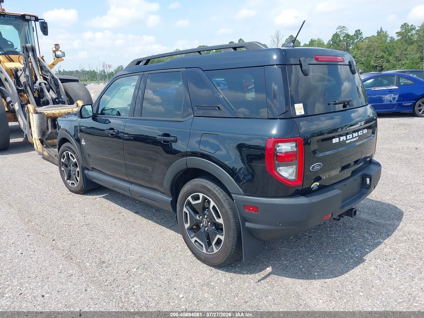 Vin: 3fmcr9c69prd27770, lot: 46192689, ford bronco sport outer banks 20233