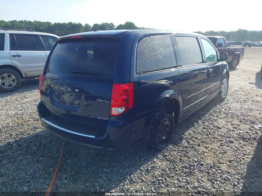 Vin: 2c4rdgbg4fr616216, lot: 46192690, dodge grand caravan se 20154