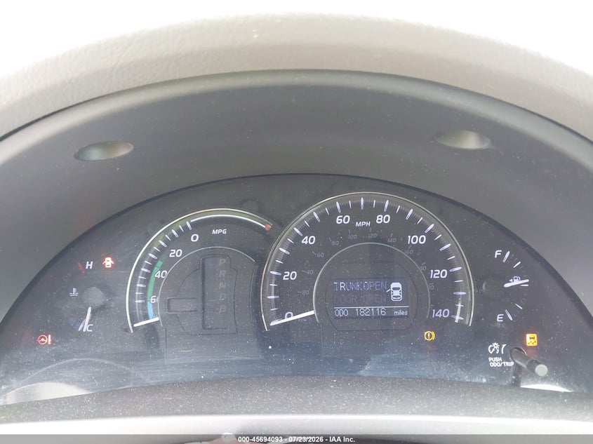 2010 TOYOTA CAMRY HYBRID auction photo 7