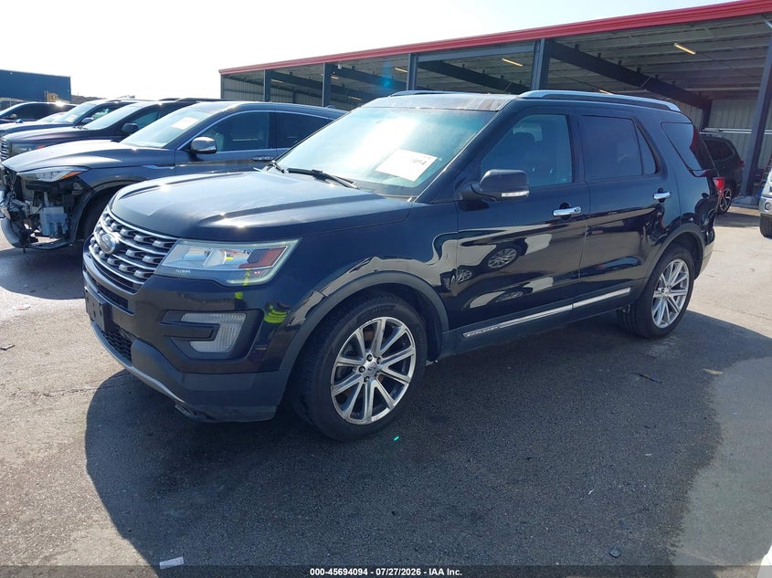 Vin: 1fm5k8fhxggc12414, lot: 46192722, ford explorer limited 20162