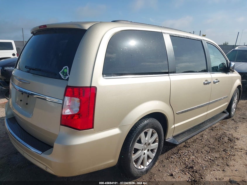 Vin: 2a4rr8dg5br758129, lot: 46192729, chrysler town & country touring-l 20114