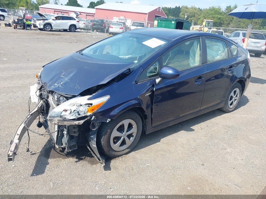 2014 Toyota Prius, Удар спереди, IAAI, VIN JTDKN3DU8E0394380 — фото 2