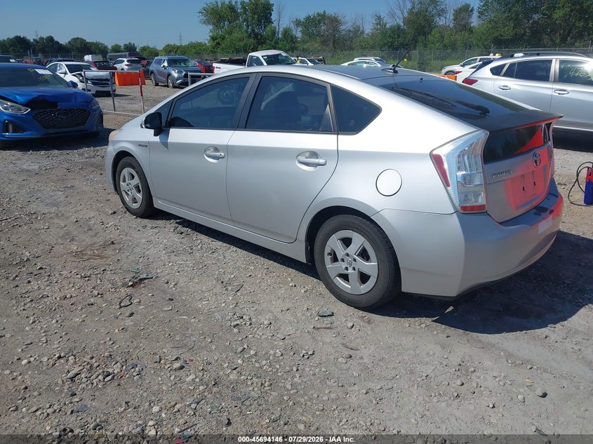 Vin: jtdkn3du6a0204618, lot: 46192774, toyota prius ii 20103