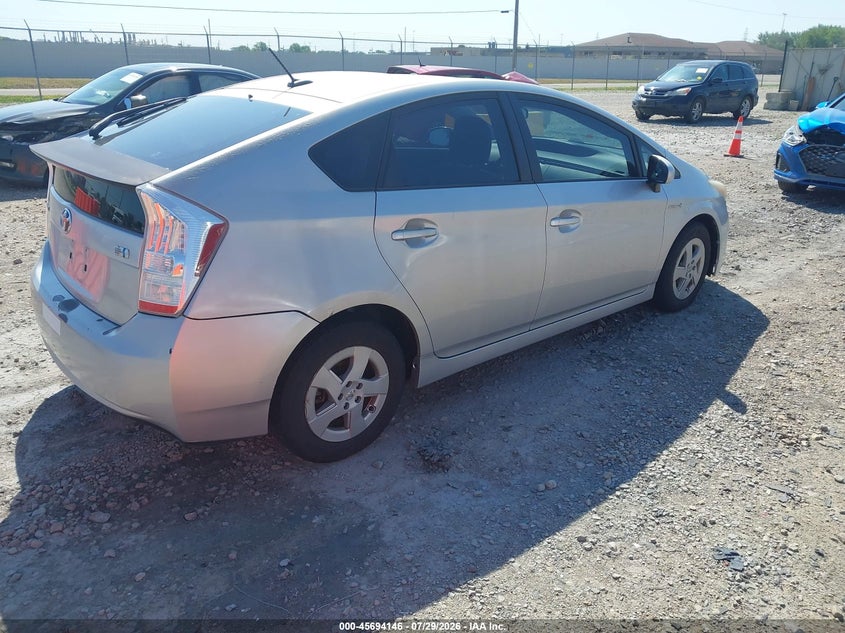 Vin: jtdkn3du6a0204618, lot: 46192774, toyota prius ii 20104