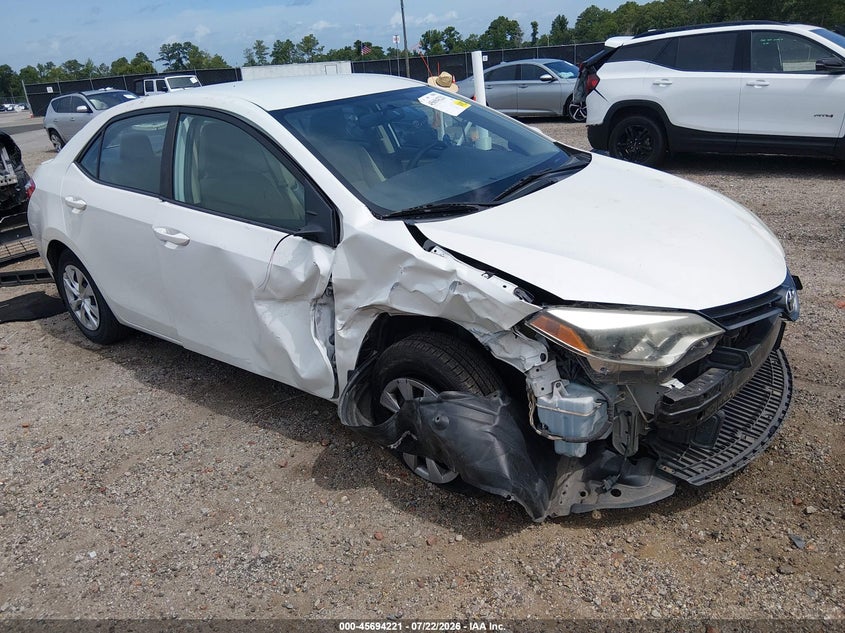 2016 TOYOTA COROLLA auction photo 1