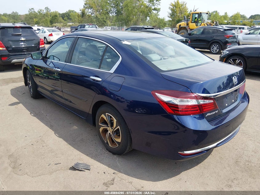 Vin: 1hgcr2f30ga068160, lot: 46192923, honda accord lx 20163