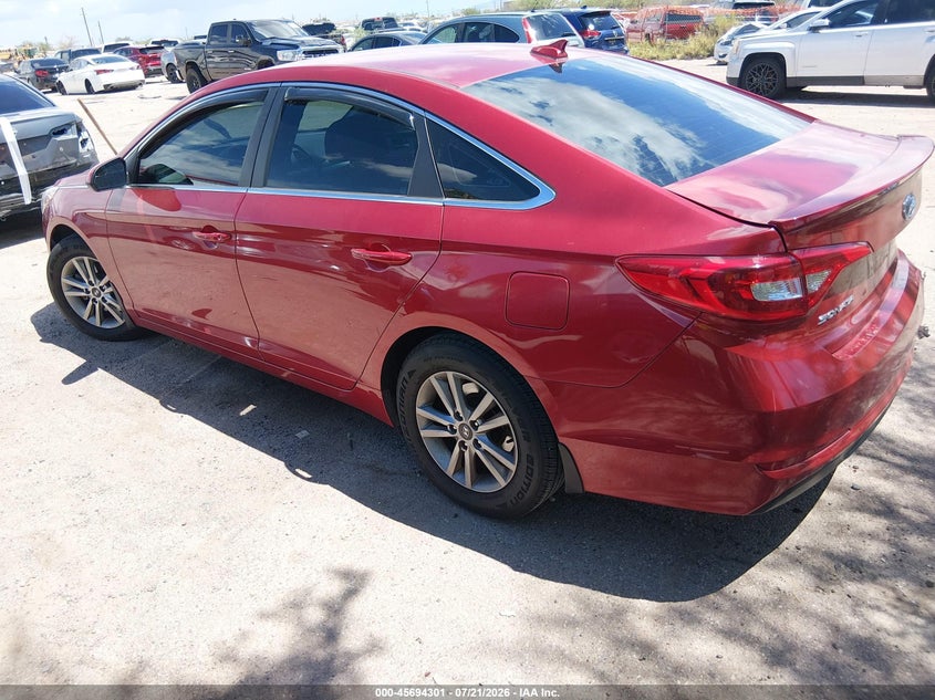 2017 HYUNDAI SONATA SEDAN 2.4L I-4 DI, DOHC, VVT, 185HP