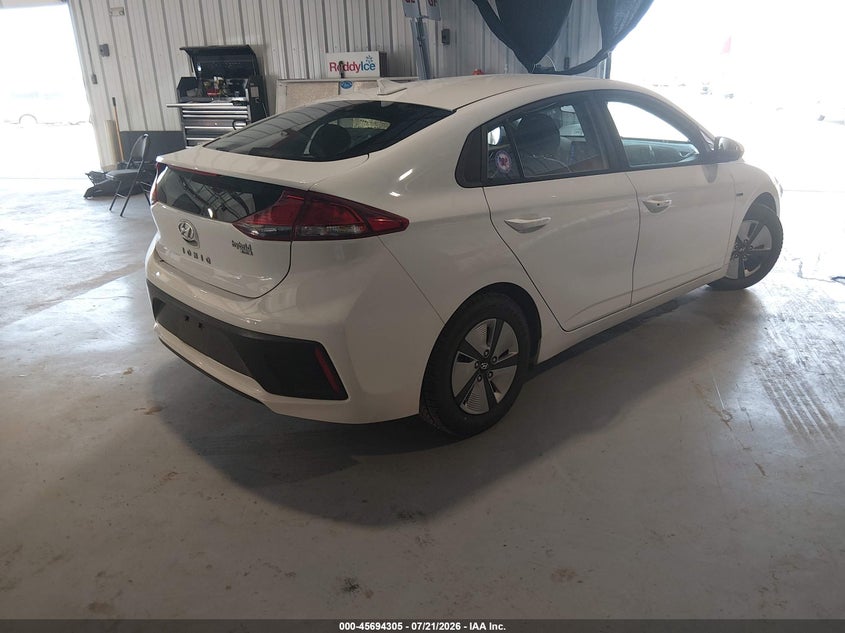 Vin: kmhc65lc8lu220283, lot: 46192933, hyundai ioniq hybrid blue 20204