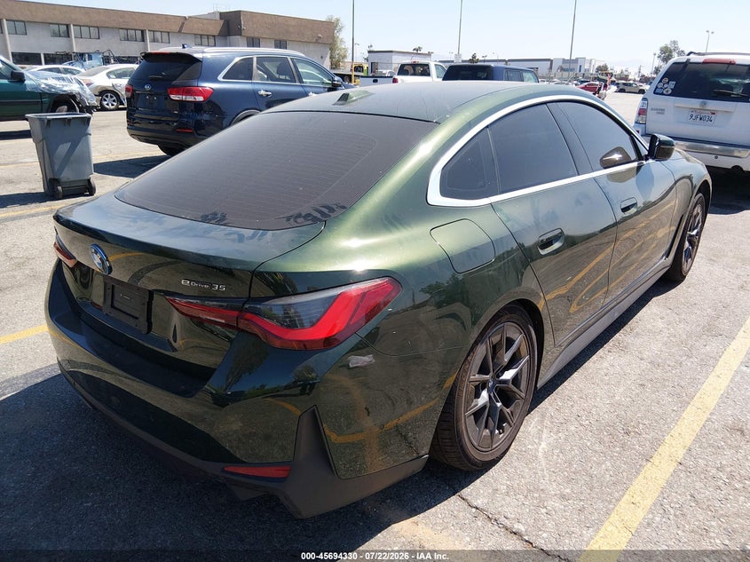 Vin: wby43aw09rft05771, lot: 46192958, bmw i4 gran coupe edrive35 20244