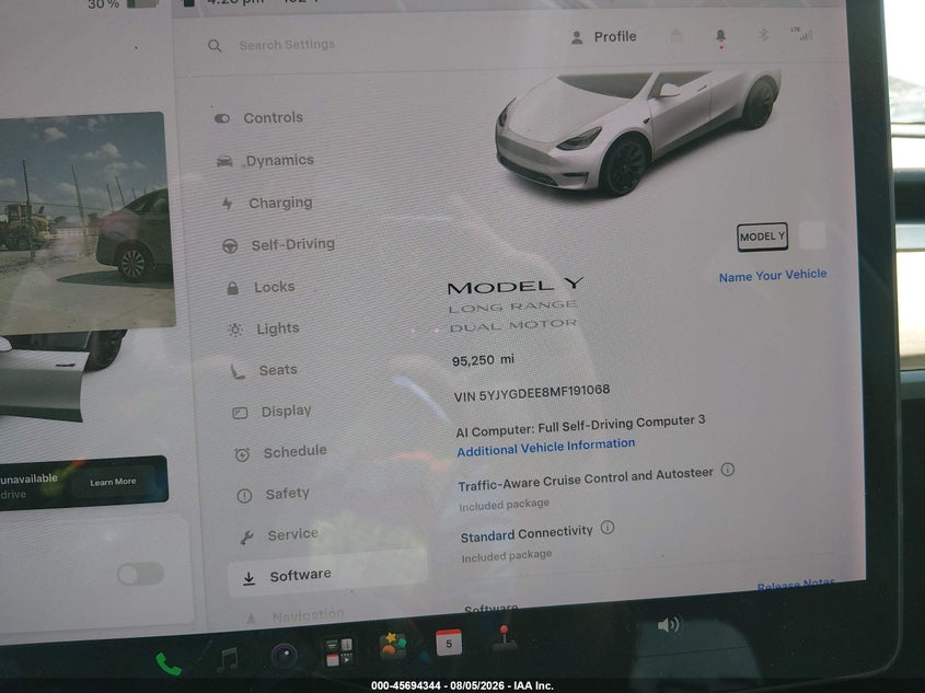 2021 TESLA MODEL Y auction photo 7