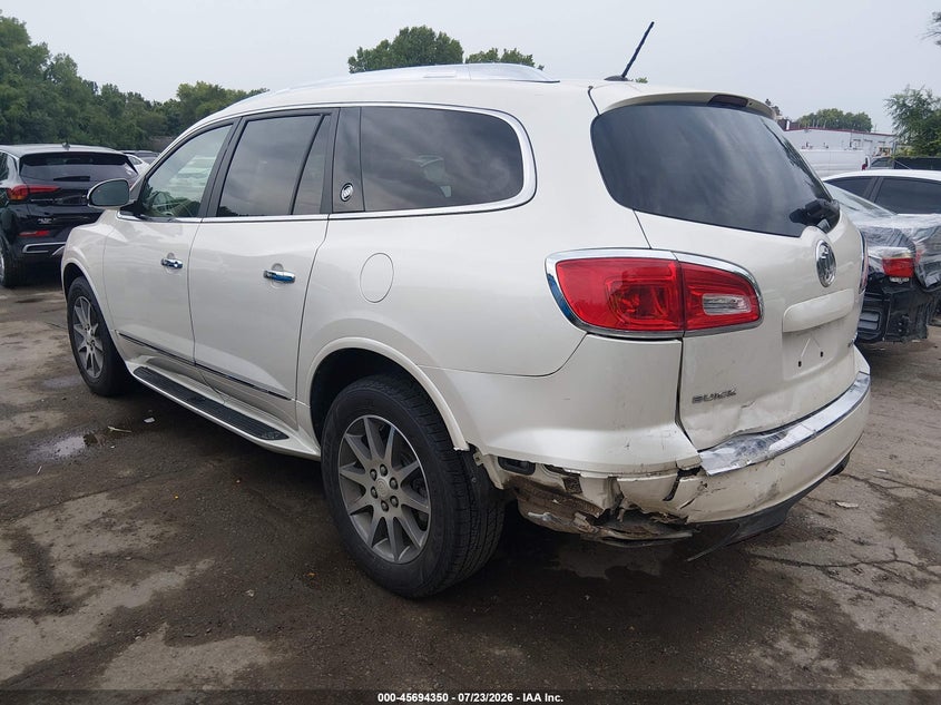 Vin: 5gakrckdxdj125489, lot: 46192978, buick enclave leather 20133
