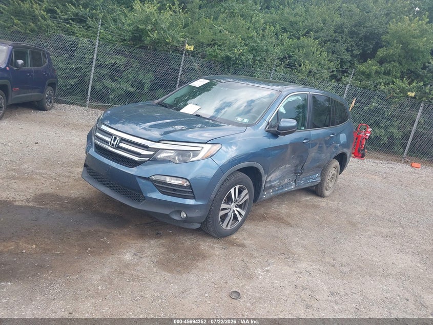 Vin: 5fnyf6h58jb030399, lot: 46192980, honda pilot ex-l 20182