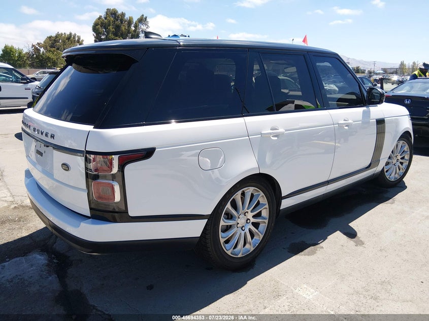 Vin: salgr2rv3ka540091, lot: 46192981, land rover range rover 3.0l v6 supercharged 20194